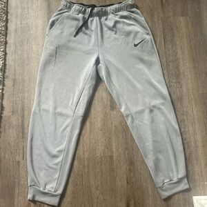 Silver Nike Polyester Joggers
